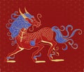 mythological creature - qilin Royalty Free Stock Photo